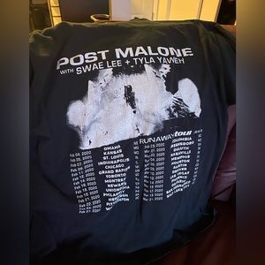 post malone concert tee shirt